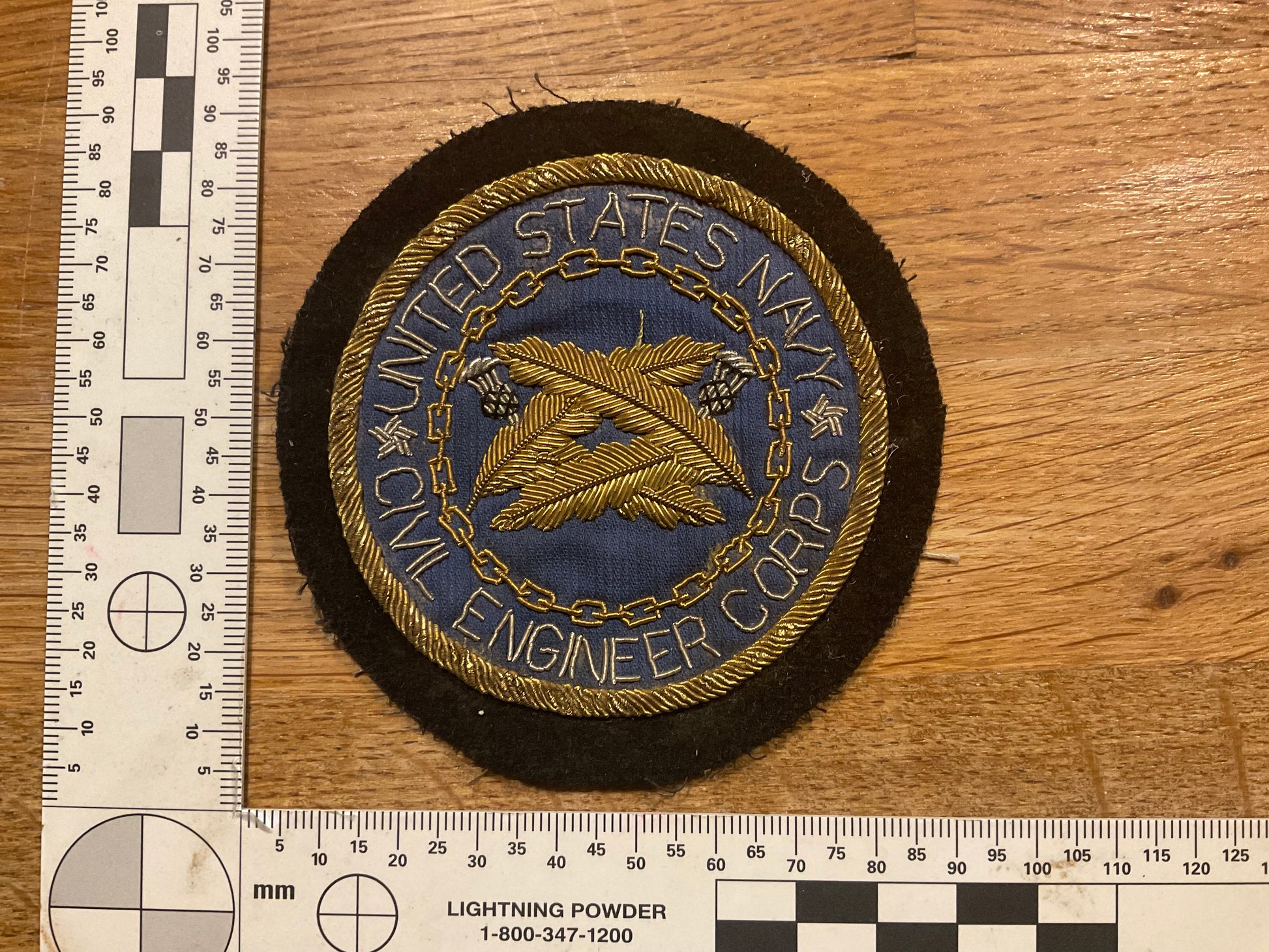 United States Navy Civil Engineer Corps bullion badge