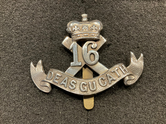 WW1 C.E.F 16th Infantry Battalion (Canadian Scottish) Glengarry badge front