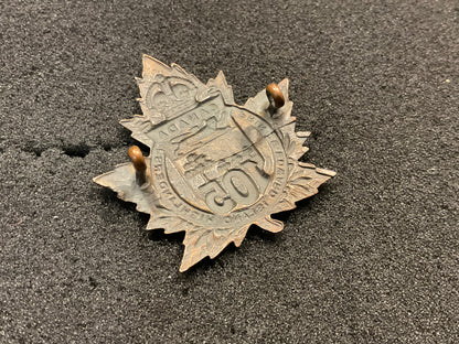 WW1 CEF 105th Prince Edward Island Highlanders (Overseas) cap badge back