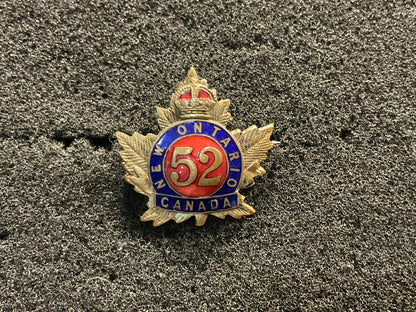 WW1 CEF 52nd Infantry ‘New Ontario’ Battalion sweetheart