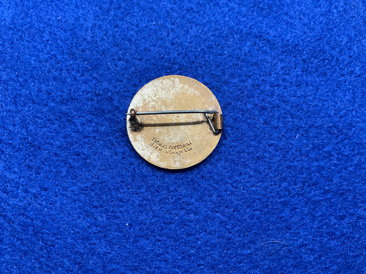 WW1 National War Savings Committee For Service, swastika version enamel lapel badge