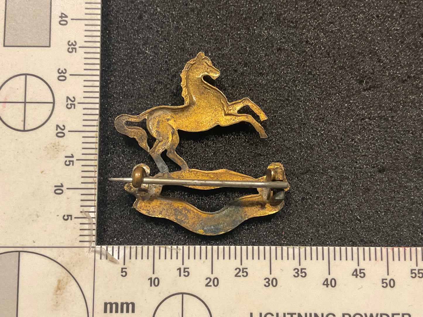 WW1 ‘The Kings’ Liverpool Regt gilt and enamel sweetheart