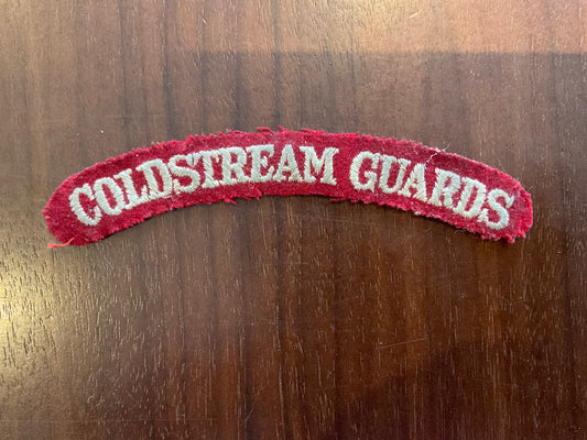 WW2 COLDSTREAM GUARDS cloth shoulder title