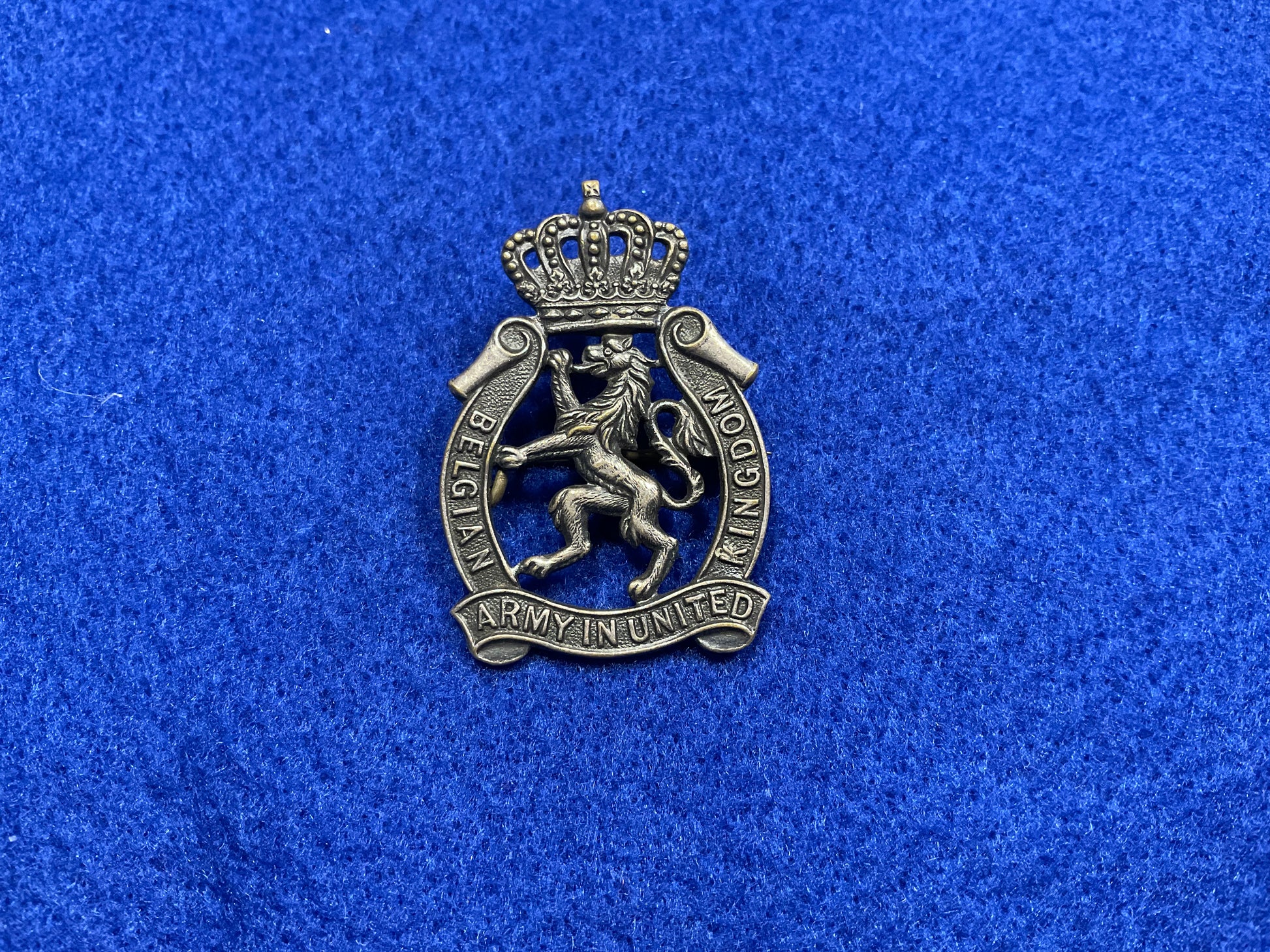 WW2 Free Belgian Army in United Kingdom breast badge