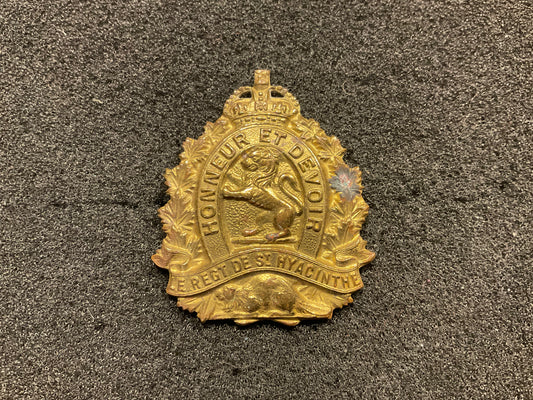 WW2 Le regt de st Hyacinthe regiment cap badge