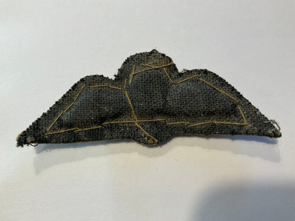 WW2 padded_Parachute_qualification_cloth_wings_back_image