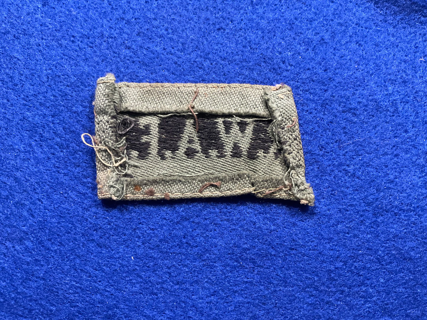 WW2 RWAFF Indian theatre made shoulder title