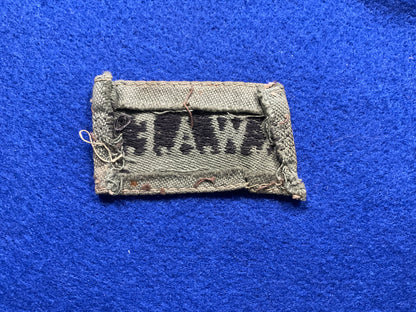 WW2 RWAFF Indian theatre made shoulder title