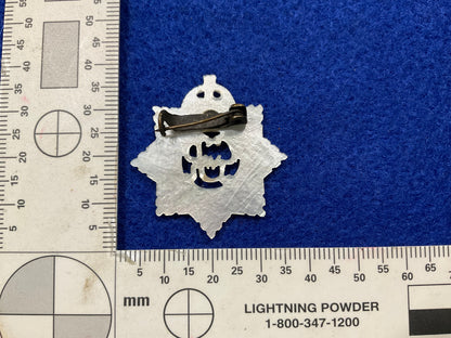 WW2 Royal Army Service Corps (RASC) carved mother of pearl sweetheart