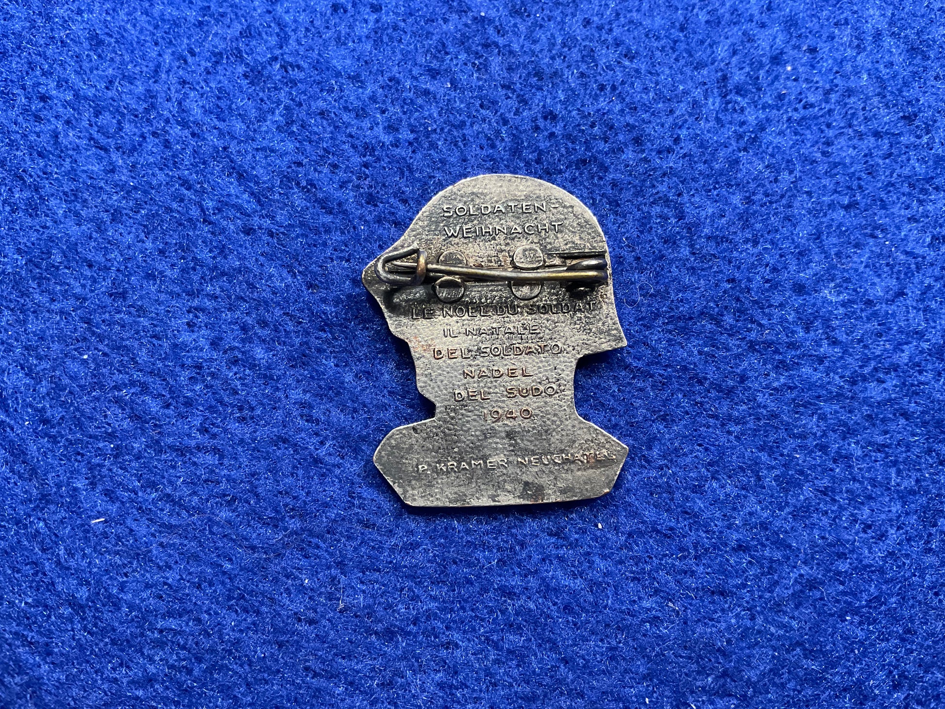 WW2 Swiss Soldiers Soldaten-Weihnacht Charity badge for 1940