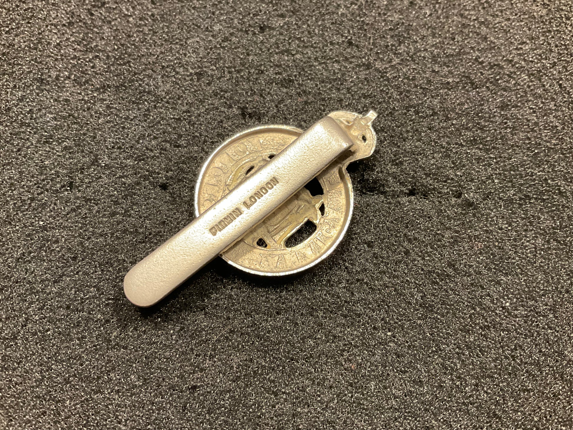 White metal Jamaica Local Forces cap badge by Firmin