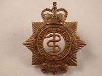 R.A.A.M.C Brass Q/C Hat Badge