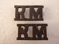 Bronze Royal Marine Shoulder Titles