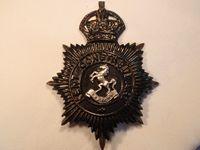 K/C Kent Constabulary Helmet Plate