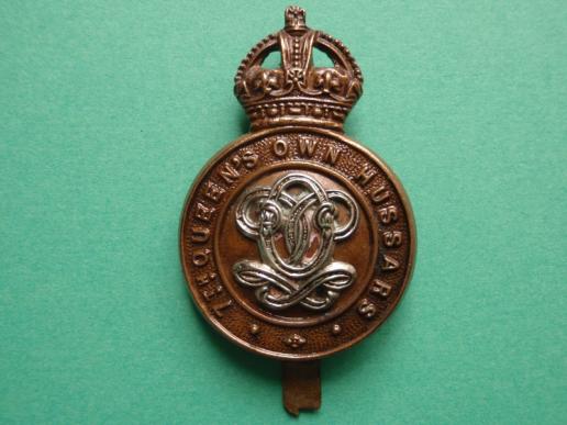 The 7th Queens Own Hussars bi/metal Cap Badge