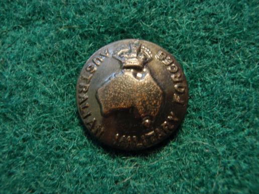 K/C Black Painted Australian Military Forces Tunic Size Buttons