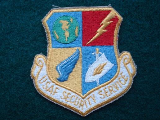 USAF SECURITY SERVICE Silk Cut Edge Patch