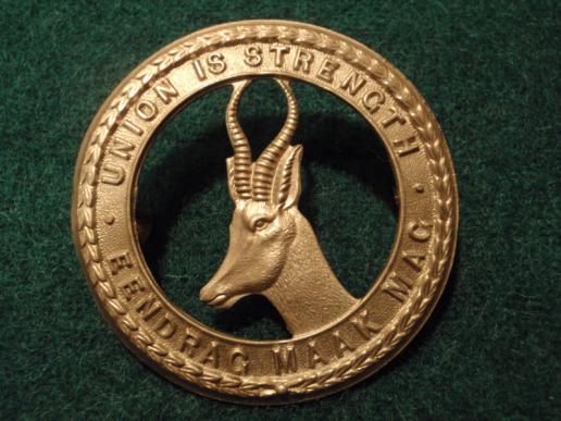 WW2 South African General Service/Infantry w/m large Hat Badge