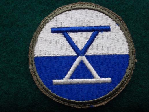 WW2 10th Army Corps Silk Patch