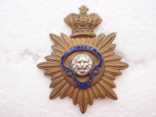 V/R Crowned British Legion Cap Badge