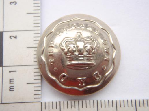 QVC The Queens Own O.Y.C button.