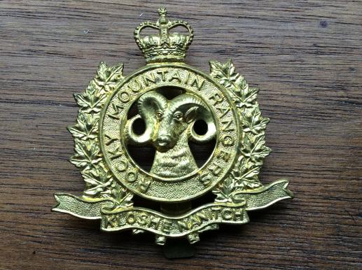 The Rocky Mountain Rangers Q/C cap badge