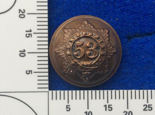 The 53rd Shropshire Regiment Of Foot Button