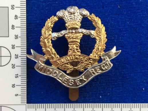 The Middlesex Regiment Bi-Metal ORs Cap Badge 