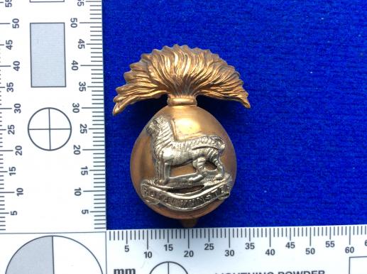 Royal Munster Fusiliers ORs bi-metal Cap Badge 