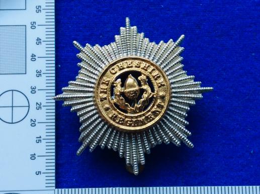 The Cheshire Regiment bi- metal cap badge