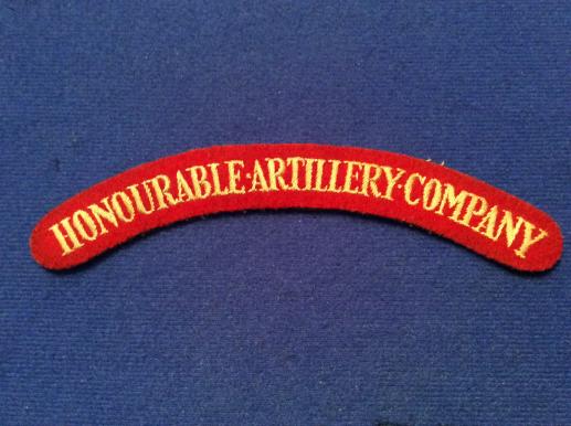 WW2 HONOURABLE ARTILLERY COMPANY title