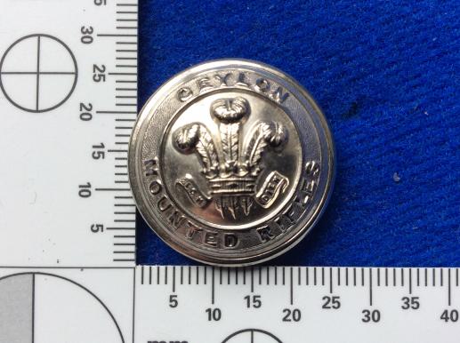 Ceylon Mounted Rifles Officers Button 