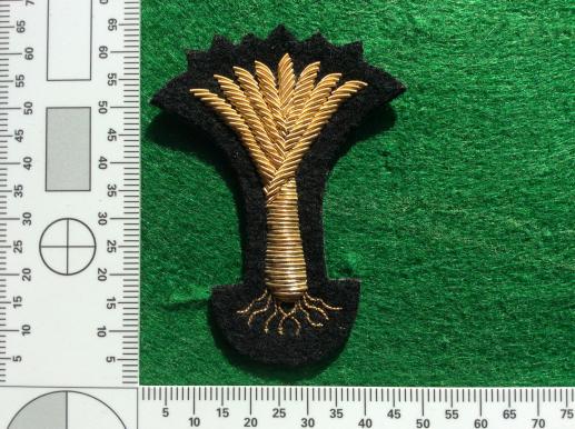 Welsh Guards Officers Bullion Forage Cap badge