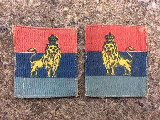 H.Q British Troops in Egypt Printed formation signs 