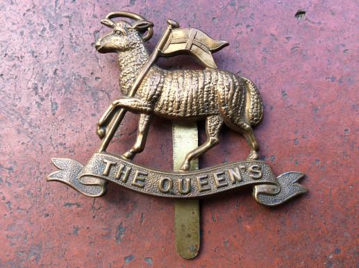 WW1 Brass economy The Queens ( Royal West Surrey Regt)