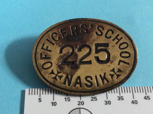 Indian Nasik Officers School Cap badge