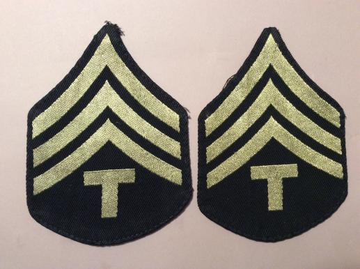 WW2 US Army Technician 3rd Grade Sgts stripes