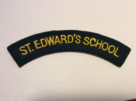 ST EDWARDS SCHOOL C.C.F Shoulder Title 