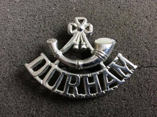 DURHAM LIGHT INFANTRY chrome shoulder title