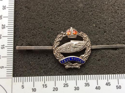 WW2 Royal Tank Regiment Silver & Enamel Tie pin