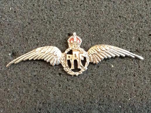 WW2 R.A.F silver Sweetheart, 50mm across 