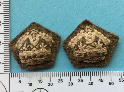 WW1/2 padded khaki Majors crowns 