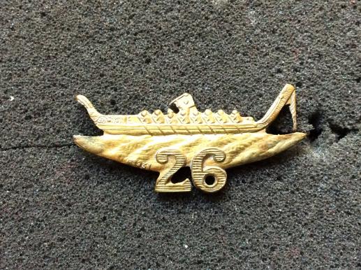 WW1 New Zealand 26th Reinforcements Collar badge