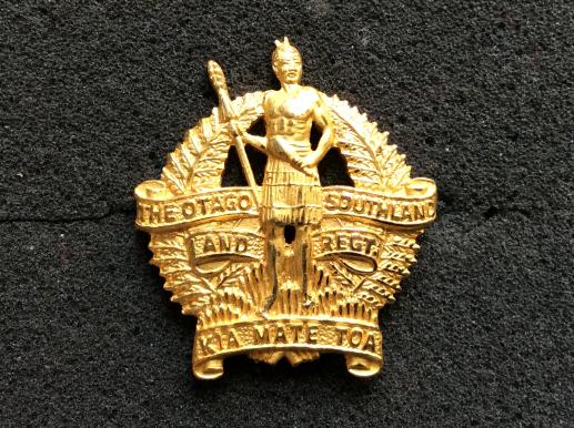 New Zealand Otago & Southland Regiment Officers Cap badge