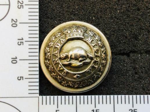 QVC White Metal Canada Militia Button By TAIT & CO LONDON 