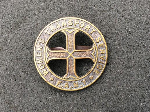 WW2 Woman’s Transport Service F.A.N.Y cap badge by Gaunt 