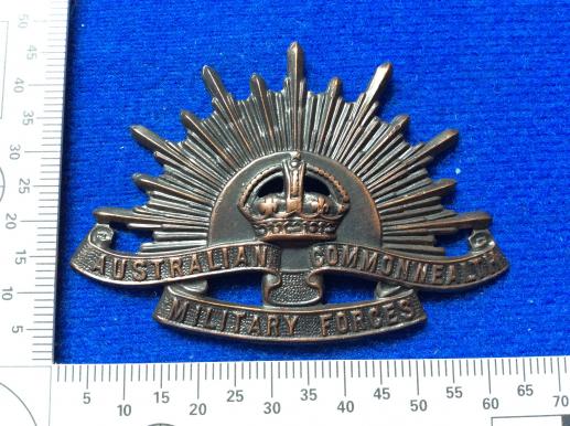 WW1/2 Australian Rising Sun Hat Badge by Amor Sydney