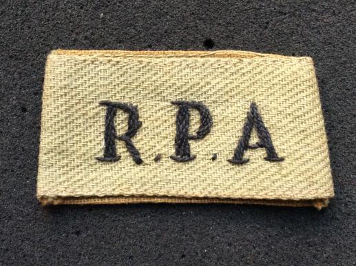 Royal Pakistan Artillery ( R.P.A) Shoulder slide 