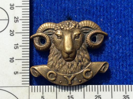 WW1 1st ( Canterbury Yeo Cav) Mounted Rifles Collar Badge 