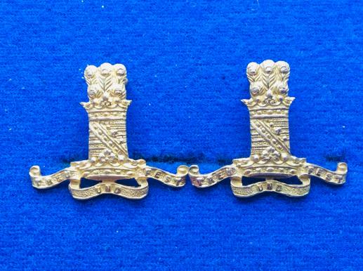 Post 1914 The 11th Prince Alberts Own Hussars Officers Collars 